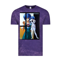 Cloud Purple Neon Genesis Evangelion Rei Ayanami Vintage Tee - InspiraDesign
