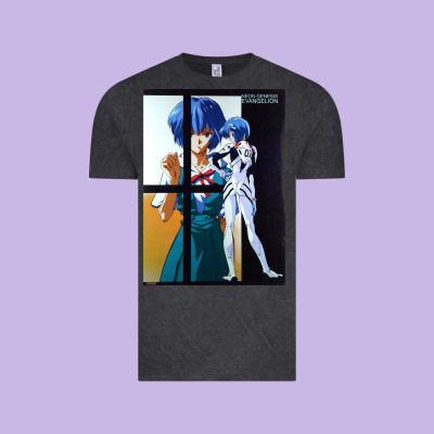 Neon Genesis Evangelion Rei Ayanami Vintage Tee Designed By Inspiradesign