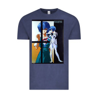Vintage Denim Neon Genesis Evangelion Rei Ayanami Vintage Tee - InspiraDesign
