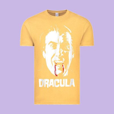 Dracula Vampire Classic Horror Flick White T Shirt Vintage Tee Designed By Inspiradesign