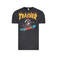 Vintage Black trasher Vintage Tee - InspiraDesign