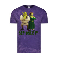 Cloud Purple Shrek Fiona & Shrek Get Ogre It Text Poster Vintage Tee - InspiraDesign