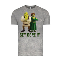 Cloud Rock Shrek Fiona & Shrek Get Ogre It Text Poster Vintage Tee - InspiraDesign