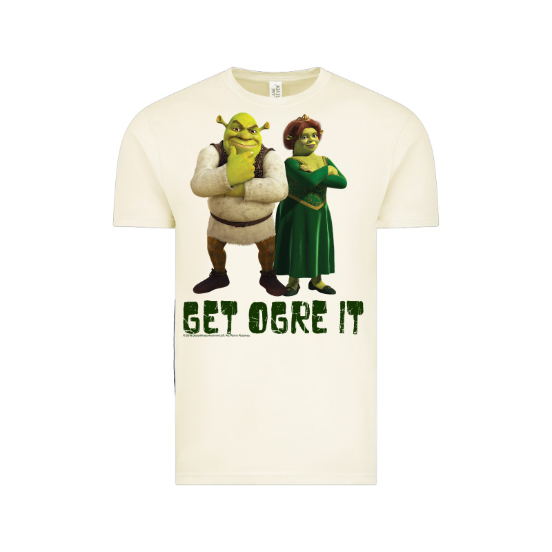 Shrek Fiona & Shrek Get Ogre It Text Poster Vintage Tee by InspiraDesign | Teevron