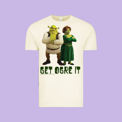 Shrek Fiona & Shrek Get Ogre It Text Poster Vintage Tee Designed By Inspiradesign