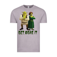 Vintage Zinc Shrek Fiona & Shrek Get Ogre It Text Poster Vintage Tee - InspiraDesign