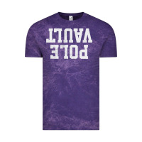 Cloud Purple pole vault t shirt upside down funny pole vault jumper shirt Vintage Tee - InspiraDesign