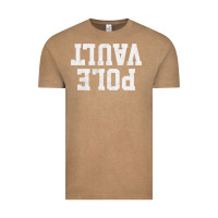 Vintage Coffee pole vault t shirt upside down funny pole vault jumper shirt Vintage Tee - InspiraDesign