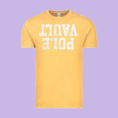 Pole Vault T Shirt Upside Down Funny Pole Vault Jumper Shirt Vintage Tee Designed By Inspiradesign