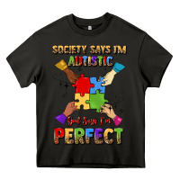 Asphalt society says i'm autistic god says i'm perfect Heavy Core Tee - JahusDesignShop