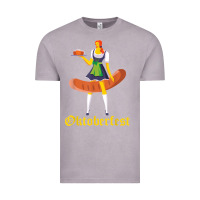 Vintage Zinc barmaid oktoberfest funny german woman dirndl bratwurst t shirt Vintage Tee - InspiraDesign