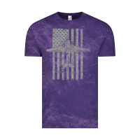 Cloud Purple C-47 Skytrain Wwii Transport Airplane Vintage Flag Vintage Tee - InspiraDesign