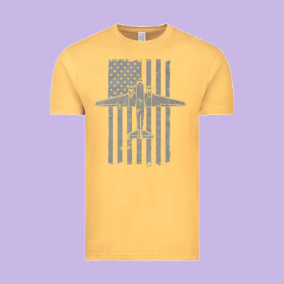 C-47 Skytrain Wwii Transport Airplane Vintage Flag Vintage Tee Designed By Inspiradesign