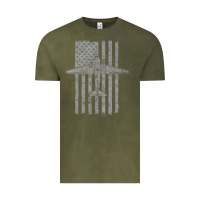 Vintage Olive C-47 Skytrain Wwii Transport Airplane Vintage Flag Vintage Tee - InspiraDesign