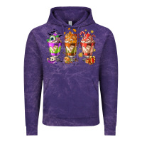 Cloud Purple Hallothanksmas coffee cups Vintage Hoodie - NancyCooperArtShop
