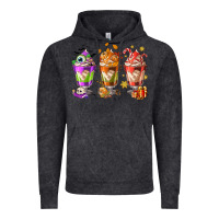 Vintage Black Hallothanksmas coffee cups Vintage Hoodie - NancyCooperArtShop