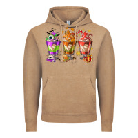 Vintage Coffee Hallothanksmas coffee cups Vintage Hoodie - NancyCooperArtShop