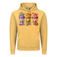 Vintage Mustard Hallothanksmas coffee cups Vintage Hoodie - NancyCooperArtShop
