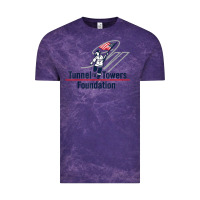 Cloud Purple Tunnel To Towers F-oundation American Flag USA Flag Vintage Tee - InspiraDesign