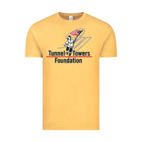 Vintage Mustard Tunnel To Towers F-oundation American Flag USA Flag Vintage Tee - InspiraDesign