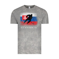 Slovakia Ice Hockey Slovak Flag Vintage Tee | Teevron