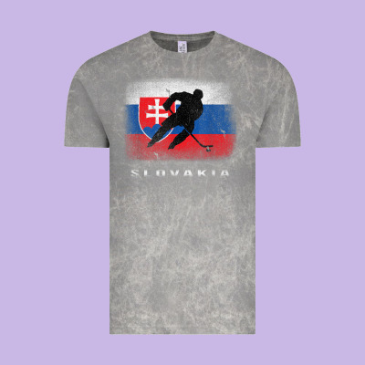 Slovakia Ice Hockey Slovak Flag Vintage Tee Designed By Inspiradesign