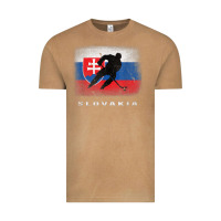 Vintage Camel Slovakia Ice Hockey Slovak Flag Vintage Tee - InspiraDesign