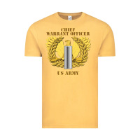 Vintage Mustard Emblem warrant officer cw5 Vintage Tee - InspiraDesign