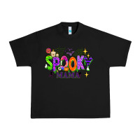 Black Halloween Spooky Mama Urban Heavy Tee - texasbilliewilder