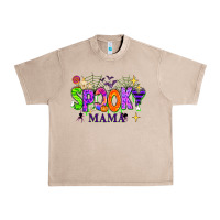 French Oak Halloween Spooky Mama Urban Heavy Tee - texasbilliewilder