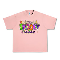Salmon Halloween Spooky Mama Urban Heavy Tee - texasbilliewilder