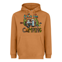 Meerkat let's go camping Heavyweight Hoodie - CowhideDigitalArt
