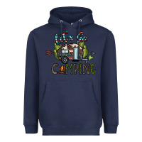 Navy let's go camping Heavyweight Hoodie - CowhideDigitalArt