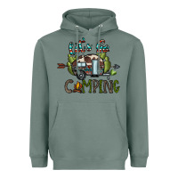 Sage let's go camping Heavyweight Hoodie - CowhideDigitalArt