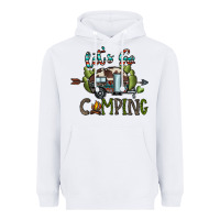 White let's go camping Heavyweight Hoodie - CowhideDigitalArt