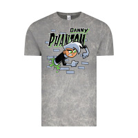 Cloud Rock Danny Phantom Coming Through Brick Wall Vintage Tee - InspiraDesign