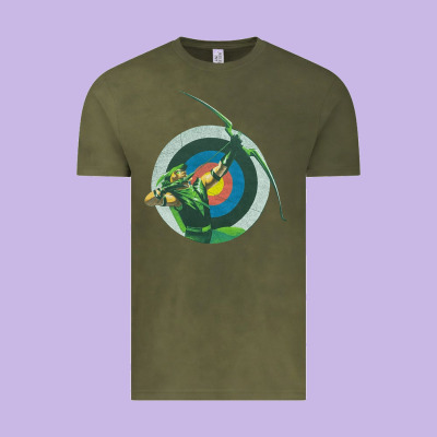 Green Arrow Dc, Green Arrow Dc Vintage, Green Arrow Dc Art, Green Arro Vintage Tee Designed By Inspiradesign