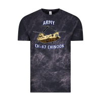 Cloud Black ARMY CH-47 CHINOOK HELICOPTER Vintage Tee - InspiraDesign