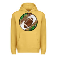 Antique Gold American Football Round Carrings 2 Premium Hoodie - BundleAndBundleShop