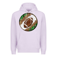 Lilac American Football Round Carrings 2 Premium Hoodie - BundleAndBundleShop