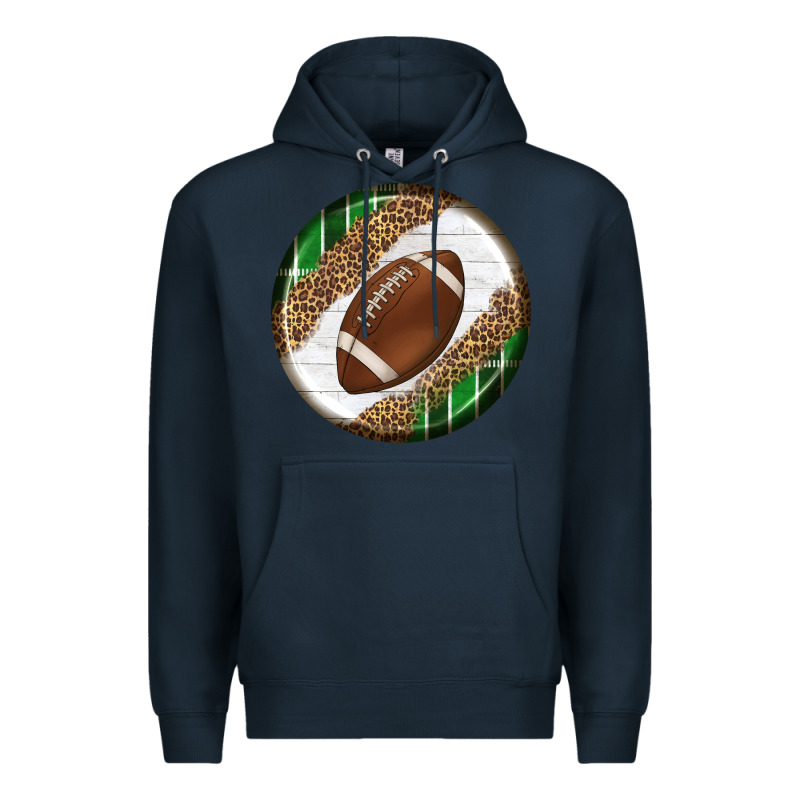 American Football Round Carrings 2 Premium Hoodie by BundleAndBundleShop | Teevron
