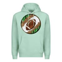 Seafoam American Football Round Carrings 2 Premium Hoodie - BundleAndBundleShop