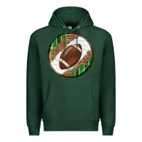 Sports Green American Football Round Carrings 2 Premium Hoodie - BundleAndBundleShop