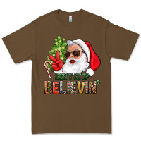 Cacao Don't Stop Believing Santa Premium Tee - BundleAndBundleShop