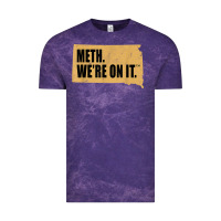 Cloud Purple mens meth we're on it south dakota anti drugs campaign vintage t shirt Vintage Tee - ArtChic