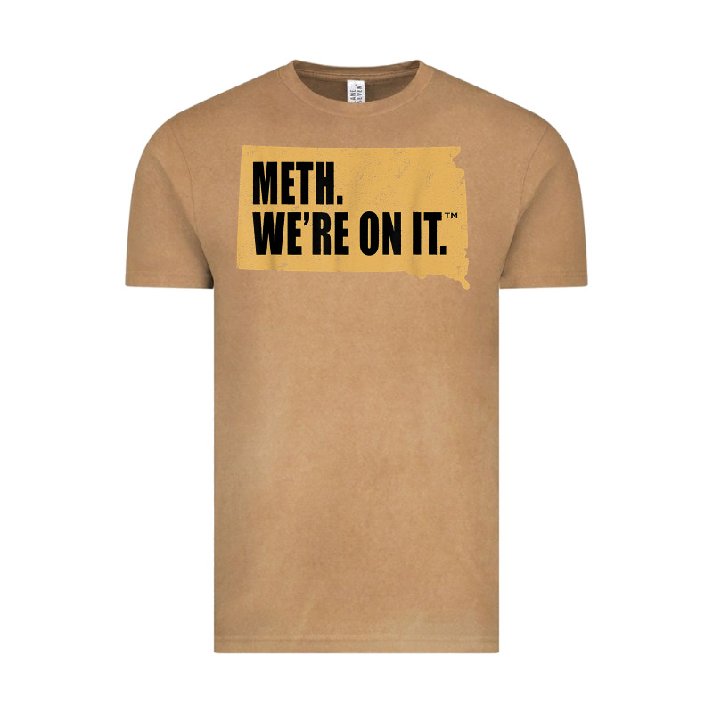 Mens Meth We're On It South Dakota Anti Drugs Campaign Vintage T Shirt Vintage Tee by ArtChic | Teevron