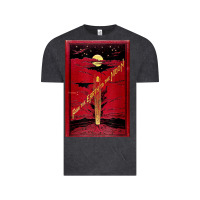 Vintage Black From The Earth To The Moon Jules Verne Book Cover Design Vintage Tee - ArtChic
