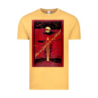 Vintage Mustard From The Earth To The Moon Jules Verne Book Cover Design Vintage Tee - ArtChic
