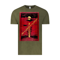 Vintage Olive From The Earth To The Moon Jules Verne Book Cover Design Vintage Tee - ArtChic