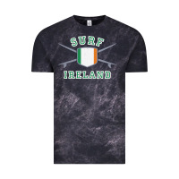 Cloud Black ireland surfing hoodie  irish flag surfboards design Vintage Tee - ArtChic